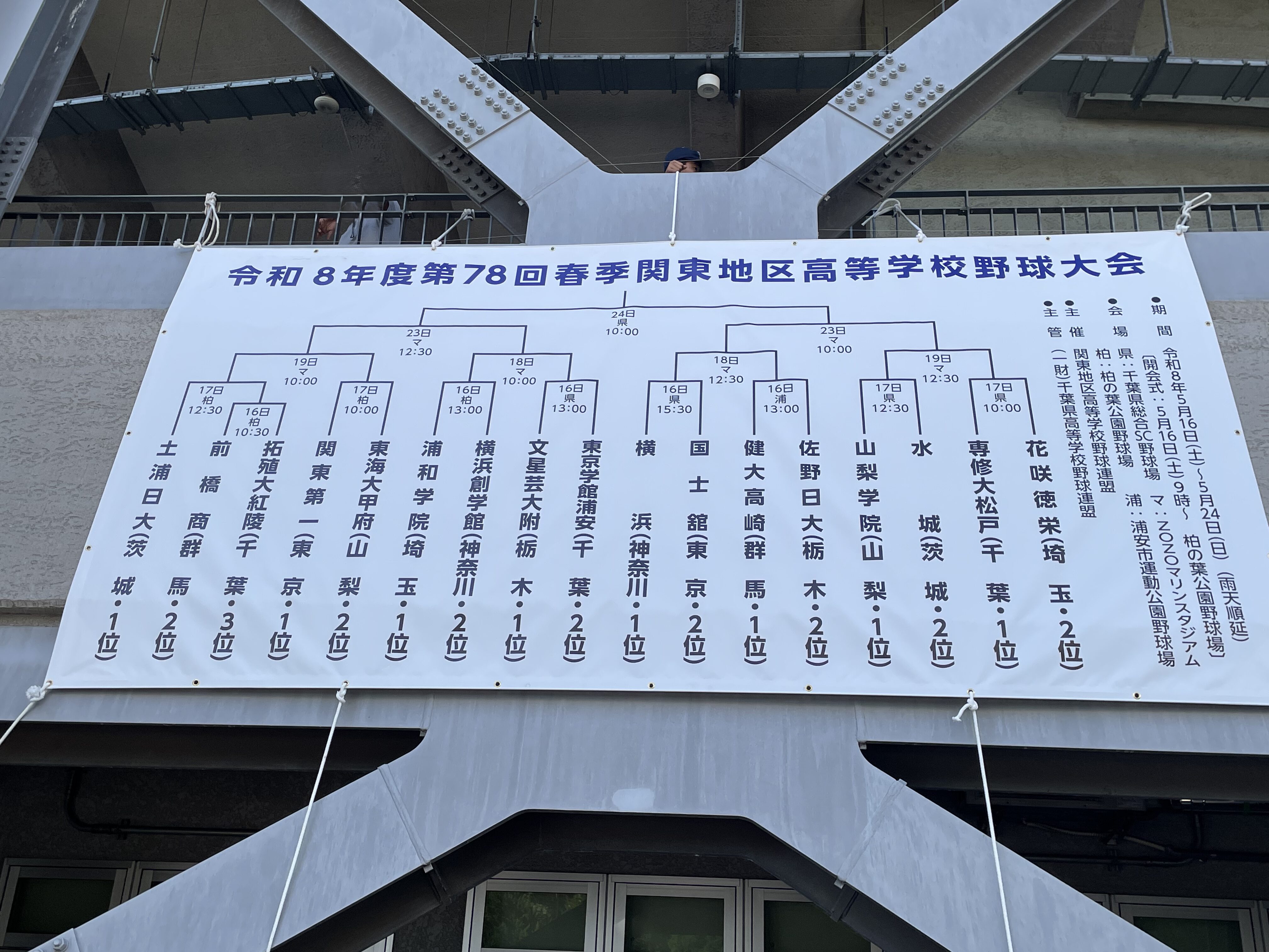 2026春季関東大会　千葉県野球場