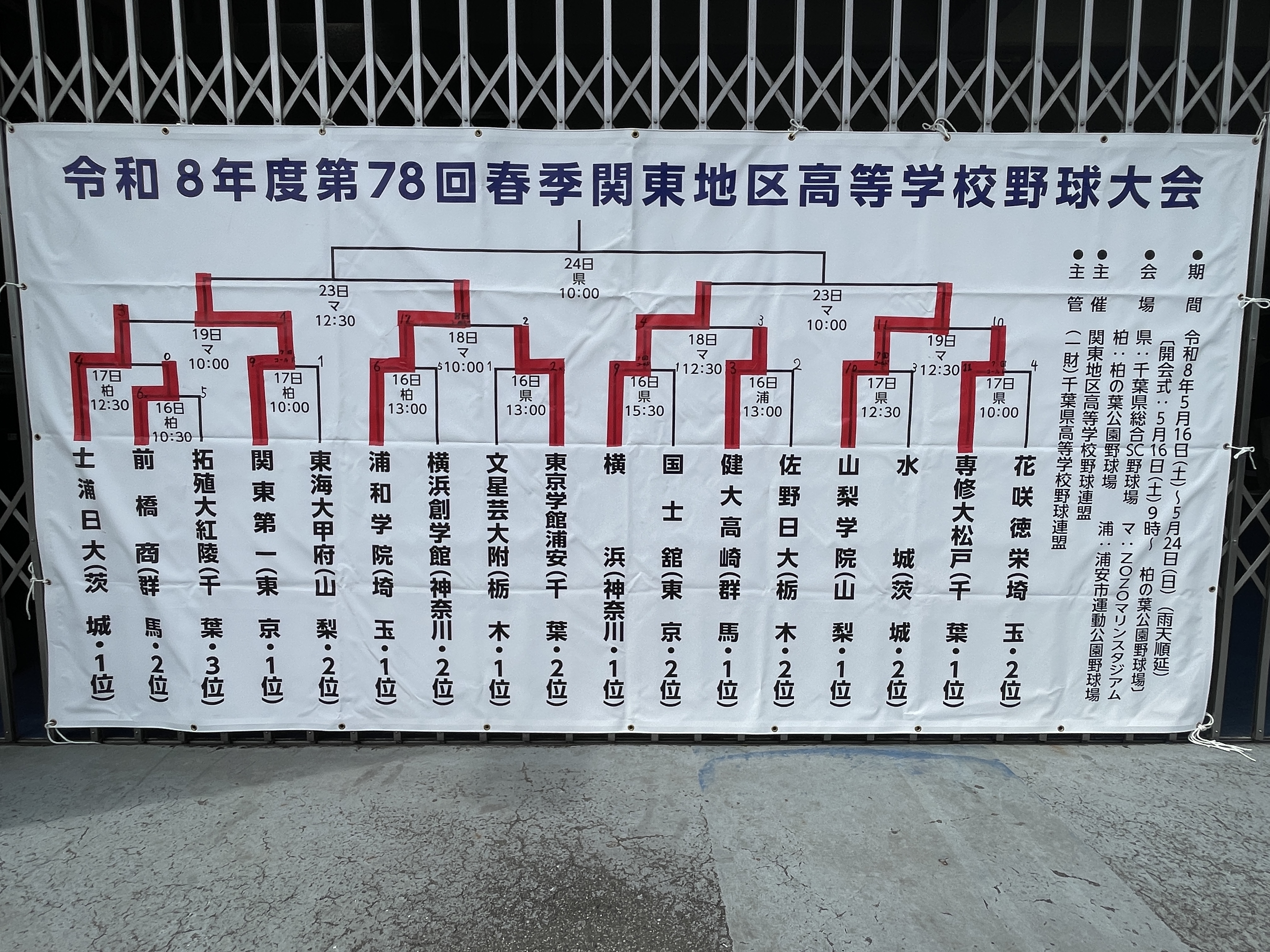 2026春季関東大会.準決勝　千葉マリンスタジアム